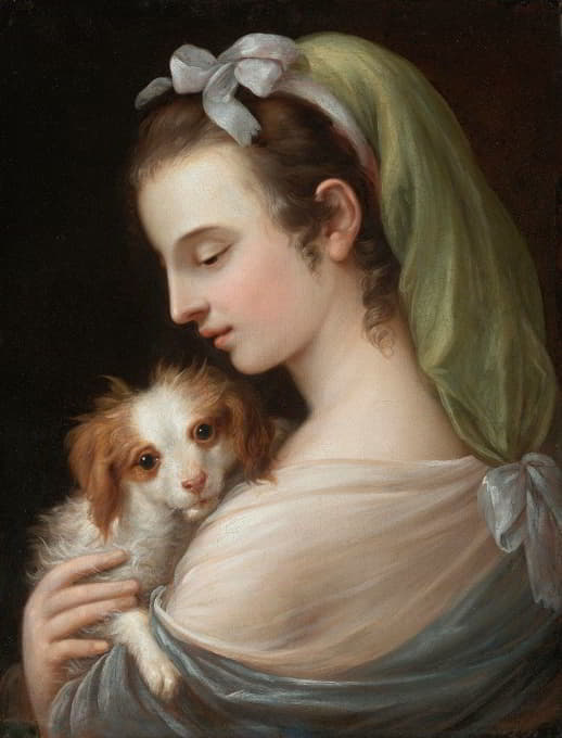 一个养着查尔斯国王猎犬的女人