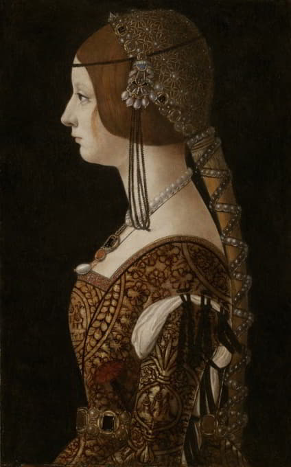 Ambrogio de Predis - Bianca Maria Sforza