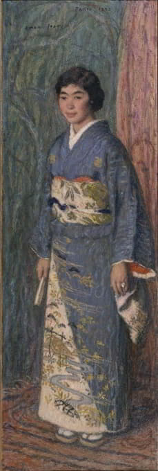 Edmond Francois Aman-Jean - Portrait of a Japanese Woman (Mrs. Kuroki)