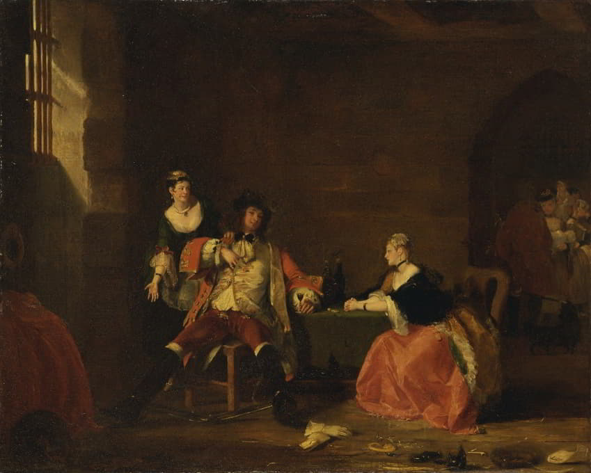 1826年，在《乞丐歌剧》中，马切斯上尉受到波利和露西的谴责
