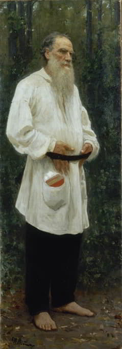 Ilya Efimovich Repin - Leo Tolstoy Barefoot