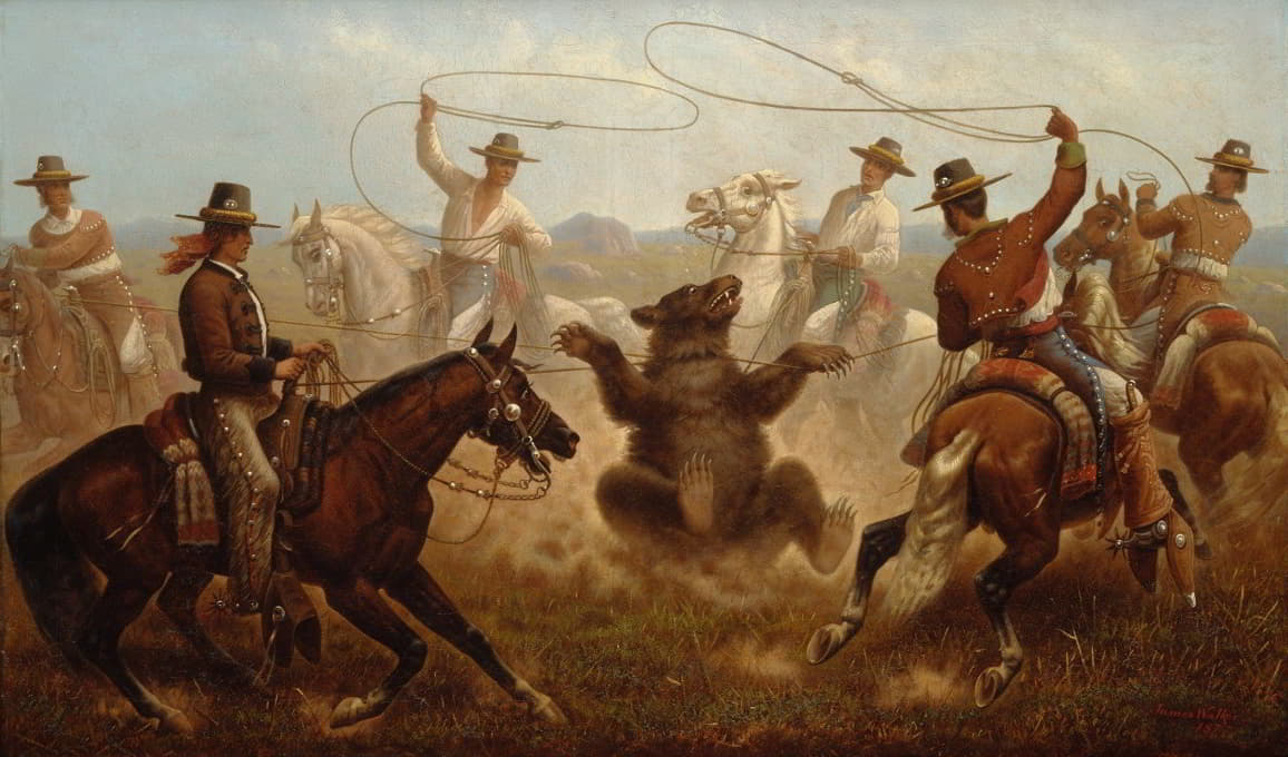 James Walker - Cowboys Roping a Bear