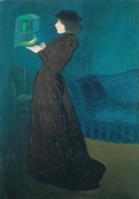 József Rippl-Rónai - Woman with a Birdcage