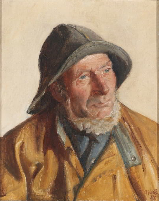 Michael Ancher - Portræt af en fisker