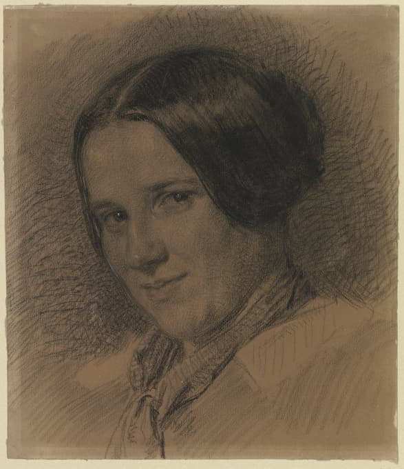 Angilbert Göbel - Bildnis einer lächelnden Frau