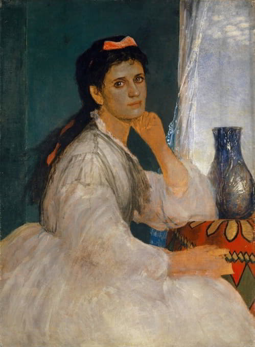 Arnold Böcklin - Portrait of Clara Böcklin, Eldest Daughter of the Artist