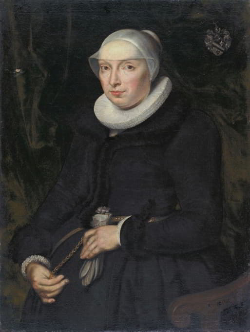 托马斯·普拉特二世的妻子克里斯乔娜·杰克曼的肖像