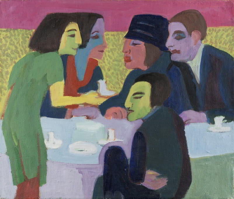 Ernst Ludwig Kirchner - Scene at a Café