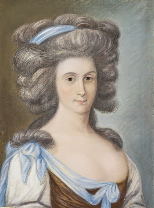 German, 18th Century - Bildnis einer Frau (Urgroßmutter der Cornelia Hörster)