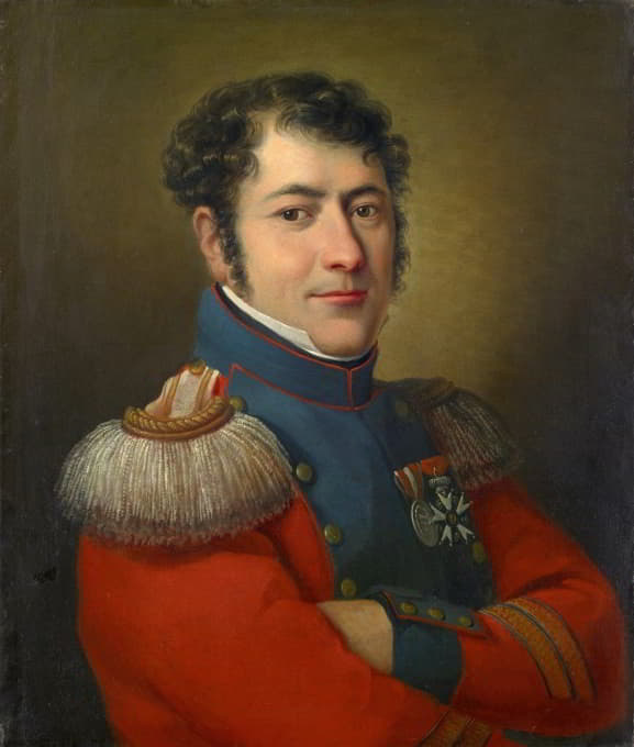 Pieter Recco - Portrait of the Staff Quartermaster Sergeant Leonhard Miville-Keller