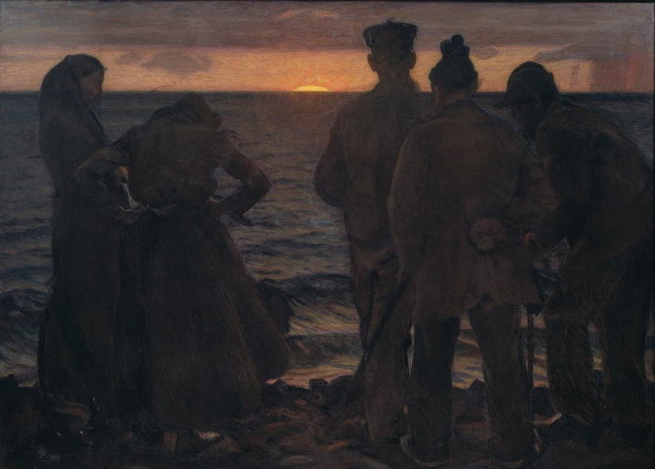 Richard Bergh - The Old People by the Beach