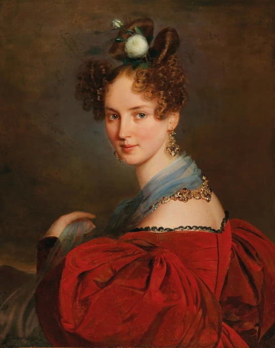 戴特兰西瓦尼亚珠宝的女士肖像