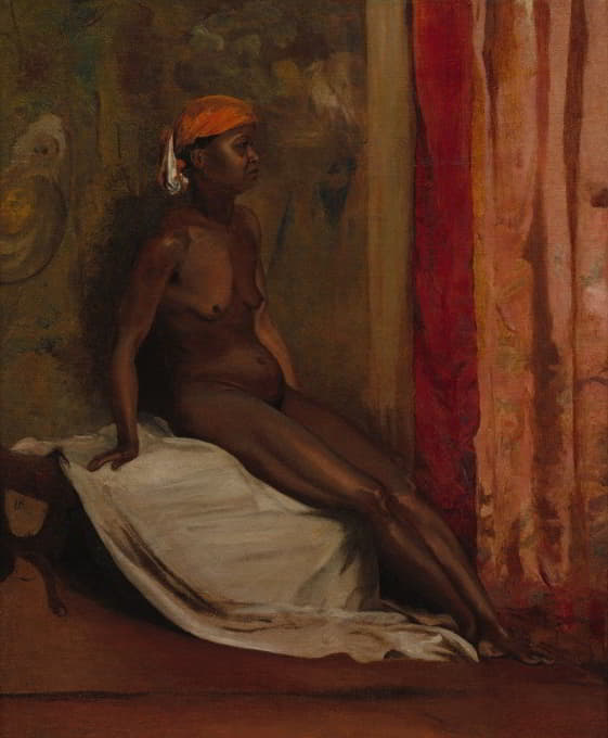 坐着的非洲女人