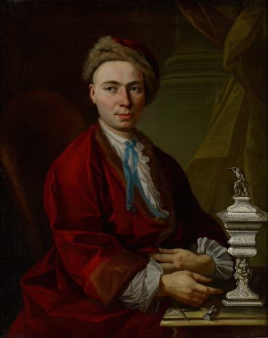 Johann Daniel Heimlich - Portrait of the Silversmith Johann Friedrich Baer