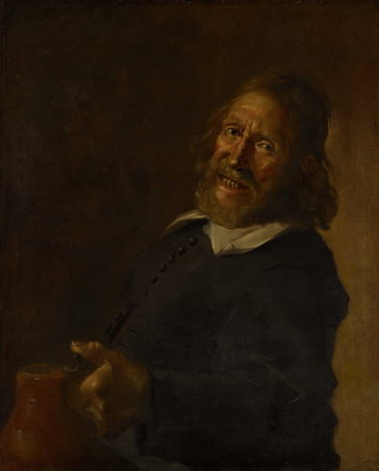 School of Frans Hals - The Laughing Toper