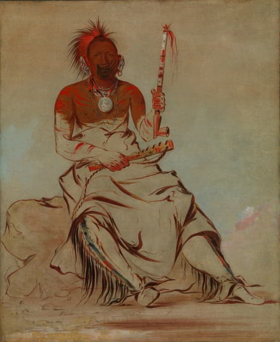 George Catlin - Te-Ah’-Ke-Ra-Lée-Re-Coo, The Cheyenne, a Republican Pawnee