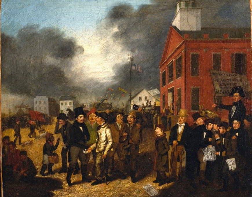 Thomas Mickell Burnham - First State Election in Detroit, Michigan, 1837