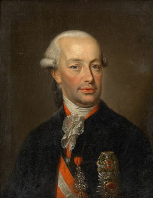 Josef Kreutzinger - Leopold II. (Habsburg-Lothringen), Erzherzog von Österreich, röm.-dt. Kaiser. (Portrait von), Kaiser Leopold II.