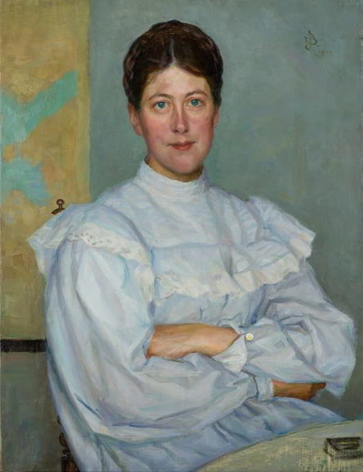 艺术家第二任妻子格尔达·伯格的肖像