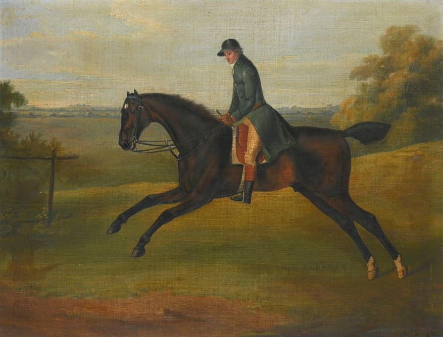 John Nost Sartorius - A Hunter Being Excercised By A Groom
