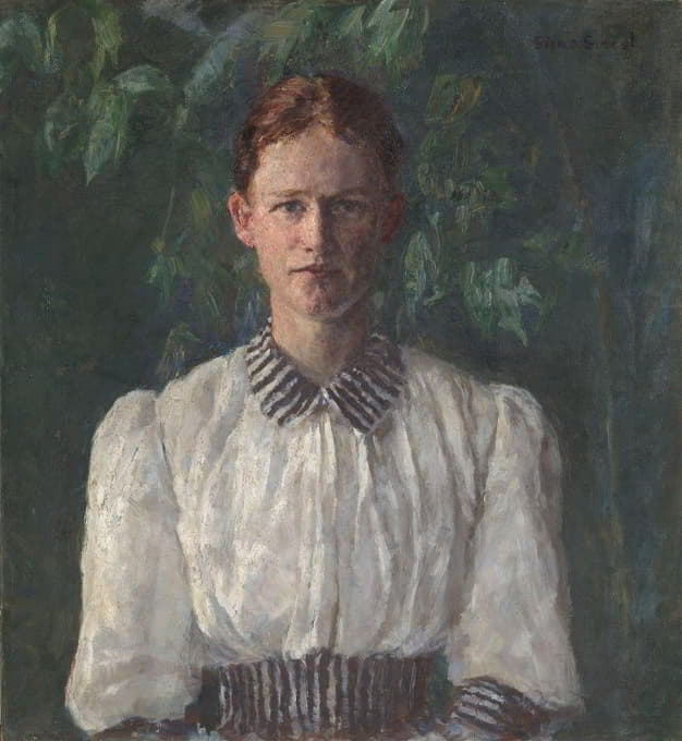 Signe Scheel - Portrait of the Painter Helga Ring