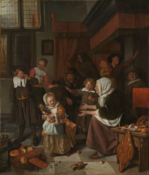 Jan Steen - The Feast of St Nicholas