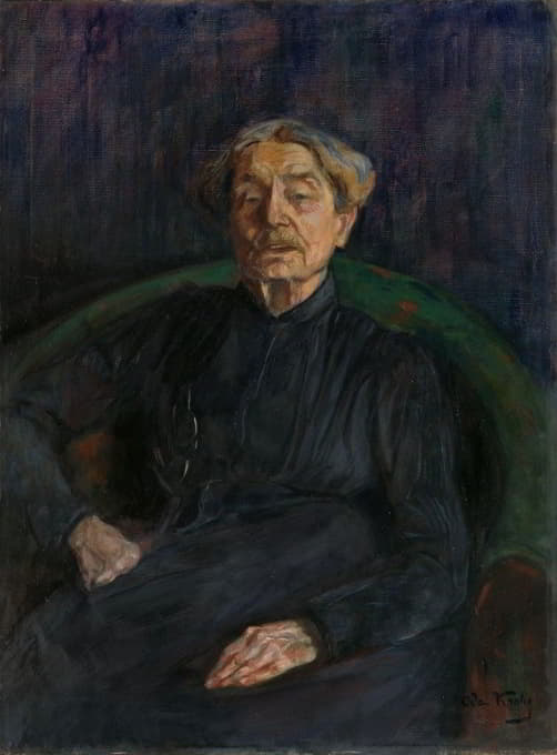 Oda Krohg - Portrait of the Artist Aasta Hansteen