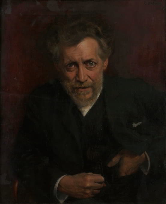 Emanuel Baschny - Porträt Professor Edmund von Hellmer