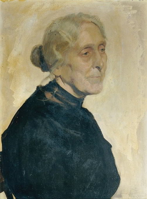 Josef Wawra - Porträt einer alten Dame
