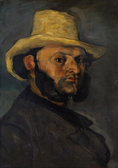 Paul Cézanne - Gustave Boyer (b. 1840) in a Straw Hat