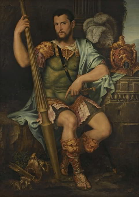 Francesco Primaticcio - Portrait Of A Nobleman, Presumed To Be Jean De Dinteville, As St George