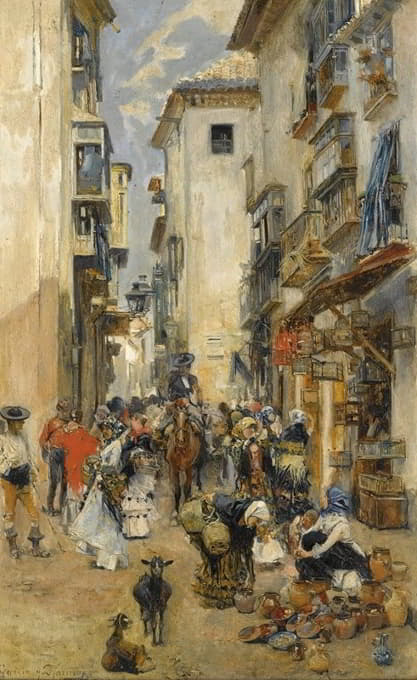 José García Ramos - En La Calle (Street Scene)
