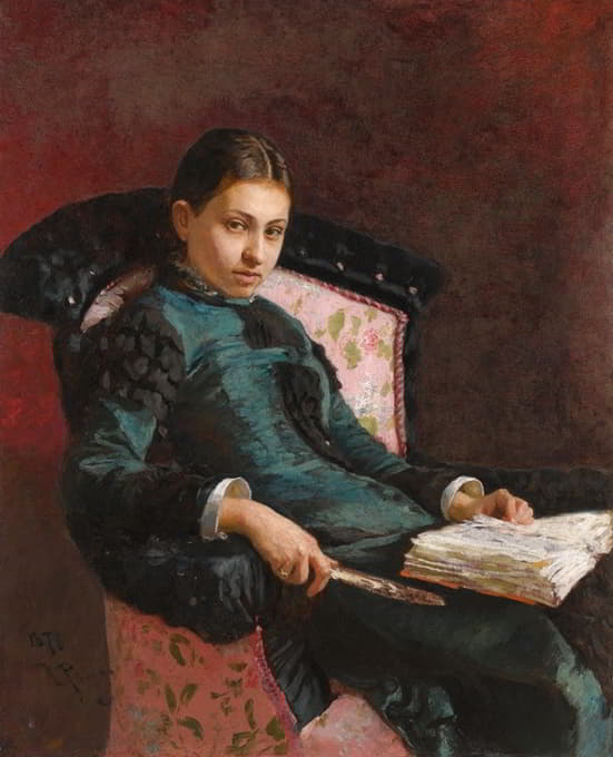 Ilya Efimovich Repin - Portrait of The Artist’s Wife, Vera Repin