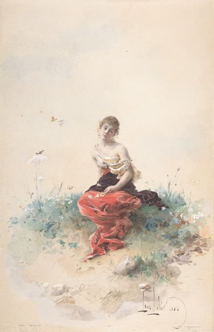 Alexandre-Louis Leloir - Female Figure