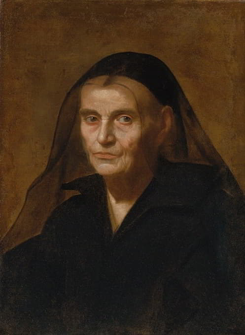 Simone Cantarini - Portrait of a widow