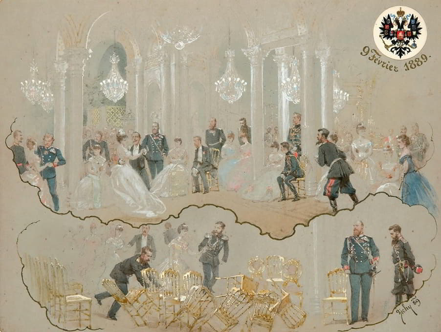 Mihály Zichy - Alexander III At The Winter Palace Ball