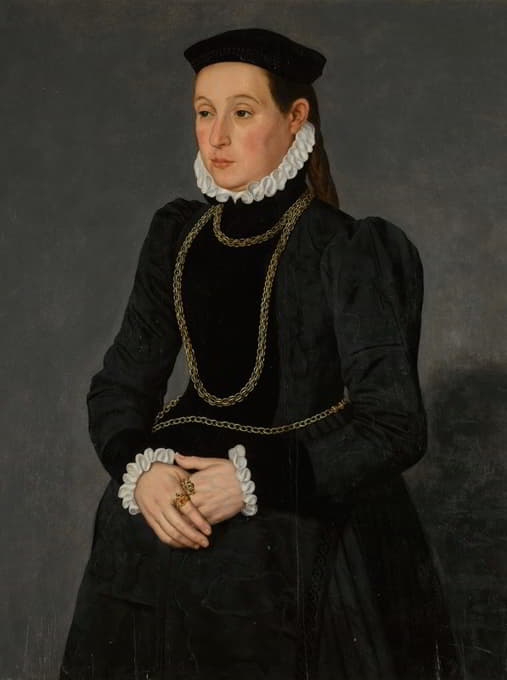 Nicolas Neufchâtel - Portrait of a lady, possibly Margaretha Mertha, wife of Hendrik Pilgram