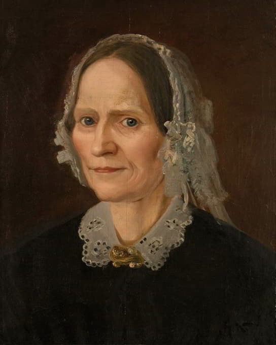 艺术家母亲的肖像。