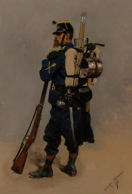 Jean-Baptiste Édouard Detaille - A line engineer from the Franco-Prussian War