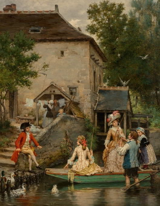 Pierre Outin - The boating party