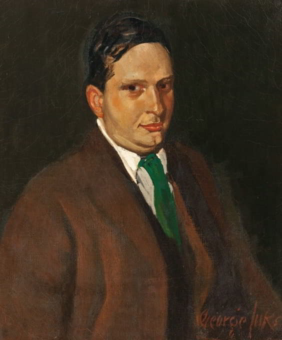 George Luks - The Green Tie (Portrait of Edward H. Smith)