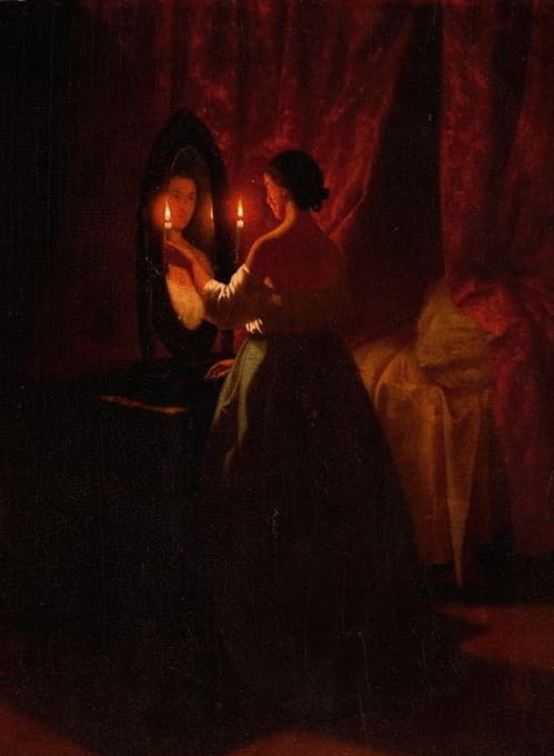 Johann Mongels Culverhouse - Woman at a Mirror