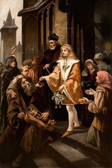 Kazimierz Mirecki - Saint Casimir Giving Alms