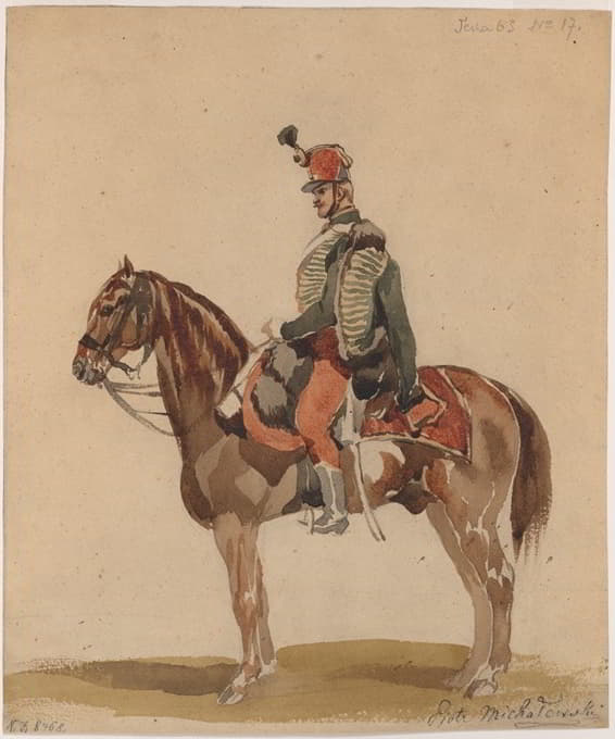 骑着马的奥地利轻骑兵