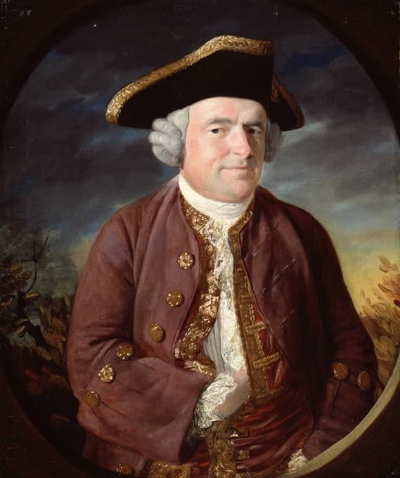 John Russell - Portrait of a Man in a Tricorn Hat