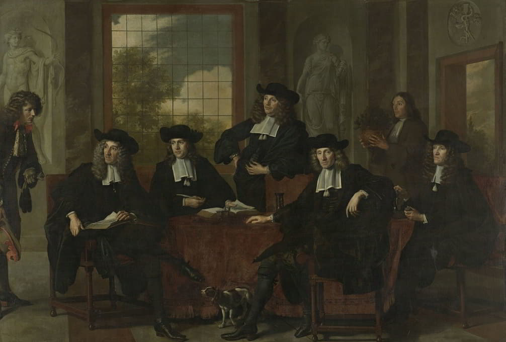 Adriaen Backer - The Superintendents of the Collegium Medicum in Amsterdam, 1683