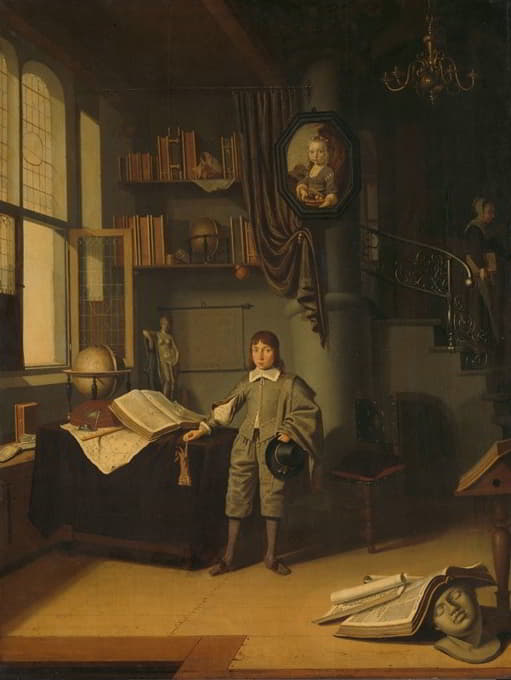 Adriaen van Gaesbeeck - Young Man in a Study