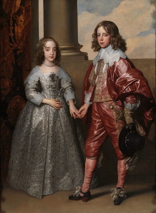 奥兰治王子威廉二世和他的新娘玛丽·斯图尔特