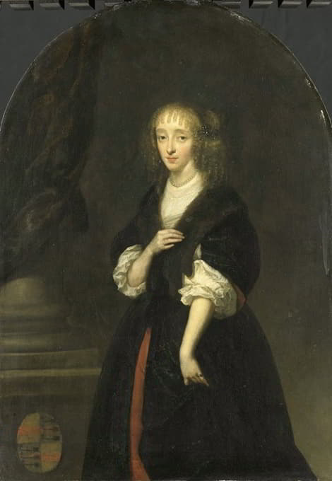 Caspar Netscher - Portrait of Jacoba Bicker (1640-95), wife of Pieter de Graeff