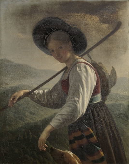 Cornelis Cels - Swiss Peasant Woman